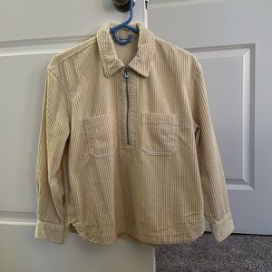 Madewell Corduroy Half Zip